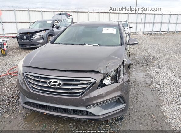 5NPE34AF2HH558728 2017 HYUNDAI SONATA Brown Դիմացի տեսք