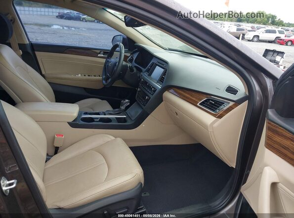 5NPE34AF2HH558728 2017 HYUNDAI SONATA Brown Սալոնի դիմացի տեսք