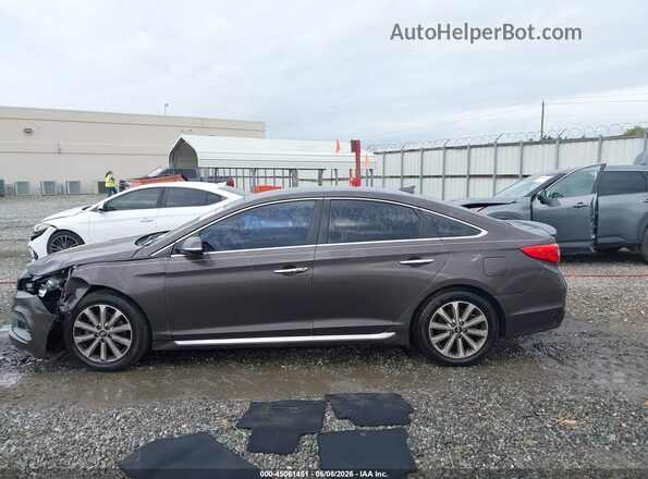 5NPE34AF2HH558728 2017 HYUNDAI SONATA Brown Սալոնի 360 աստիճան տեսք