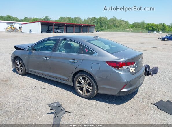 5NPE34AF2JH635586 2018 HYUNDAI SONATA Gray Հետևի ձախ