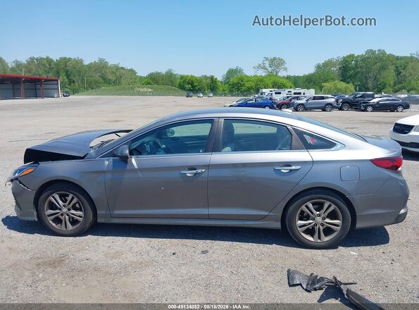 5NPE34AF2JH635586 2018 HYUNDAI SONATA Gray Սալոնի 360 աստիճան տեսք