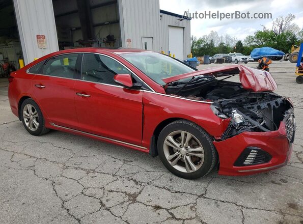 5NPE34AF2KH729257 2019 HYUNDAI SONATA Red 