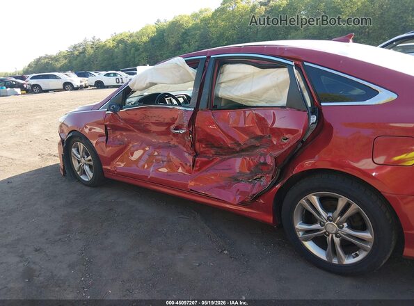 5NPE34AF2KH784629 2019 HYUNDAI SONATA Red წინა ხედი