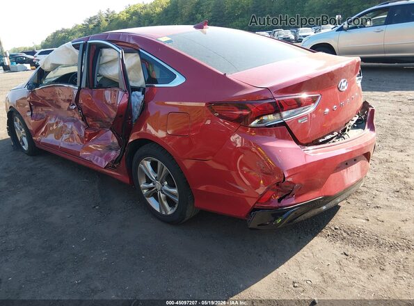 5NPE34AF2KH784629 2019 HYUNDAI SONATA Red უკანა მარცხენა