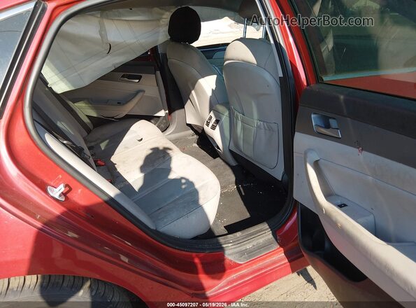 5NPE34AF2KH784629 2019 HYUNDAI SONATA Red VIN კოდის სტიკერის ხედი