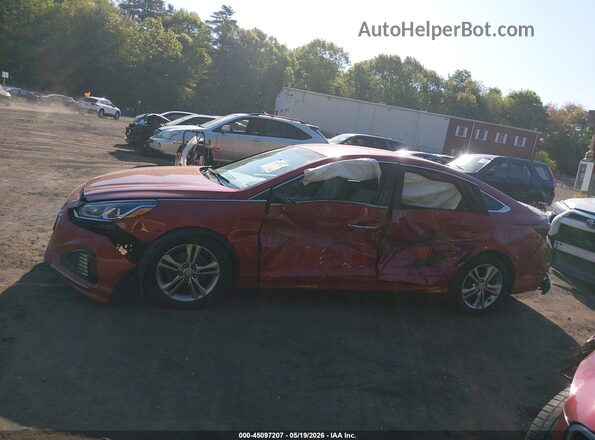 5NPE34AF2KH784629 2019 HYUNDAI SONATA Red სალონის 360-გრადუსიანი ხედი