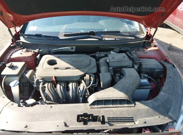 5NPE34AF2KH784629 2019 HYUNDAI SONATA Red უკანა ხედი