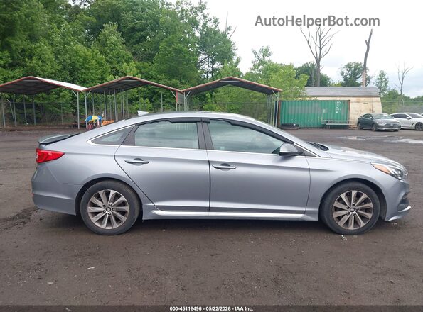5NPE34AF3GH263121 2016 HYUNDAI SONATA Silver უკანა სალონის ხედი