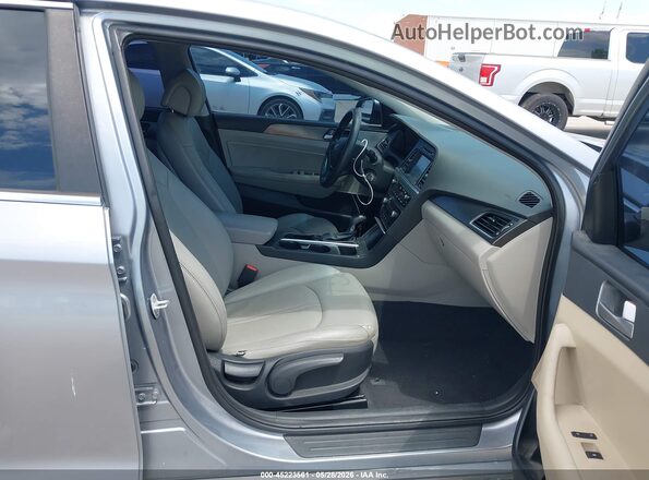 5NPE34AF3GH319669 2016 HYUNDAI SONATA Gray Вид салону спереду