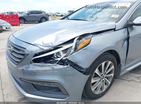 5NPE34AF3GH319669 2016 HYUNDAI SONATA Gray Вид спереду