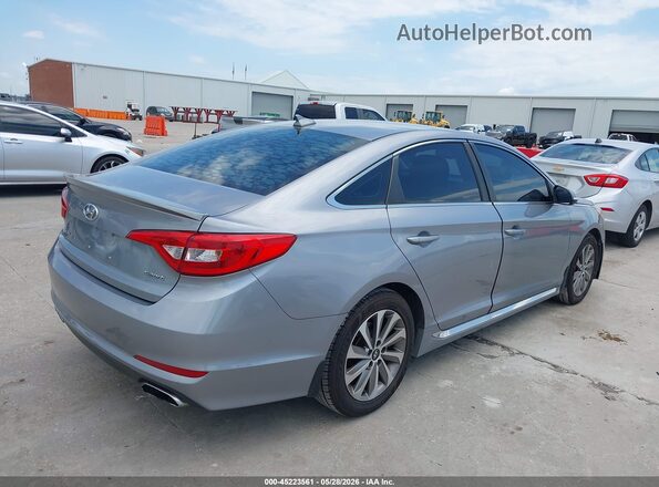 5NPE34AF3GH319669 2016 HYUNDAI SONATA Gray Задня права чверть