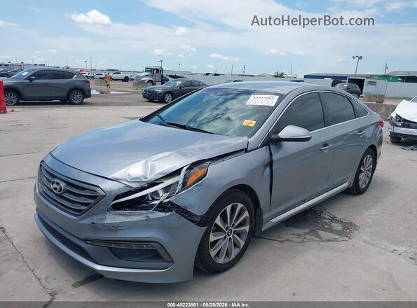 5NPE34AF3GH319669 2016 HYUNDAI SONATA Gray Передня ліва чверть