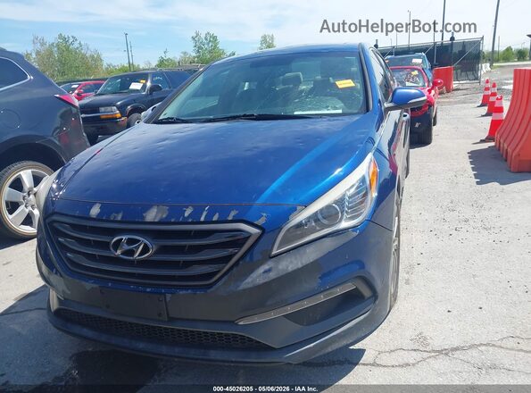 5NPE34AF3GH436491 2016 HYUNDAI SONATA Blue 