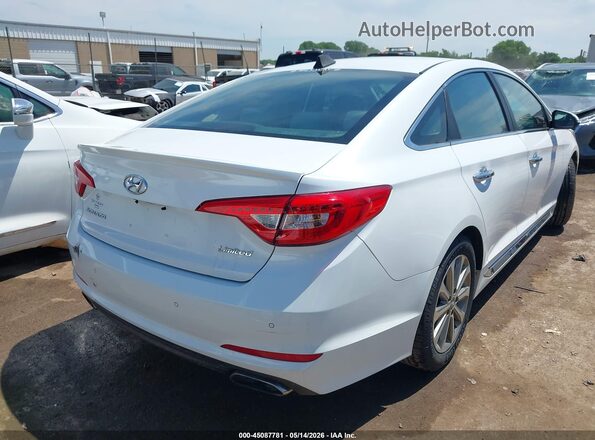 5NPE34AF3HH476538 2017 HYUNDAI SONATA Белый Задняя правая четверть