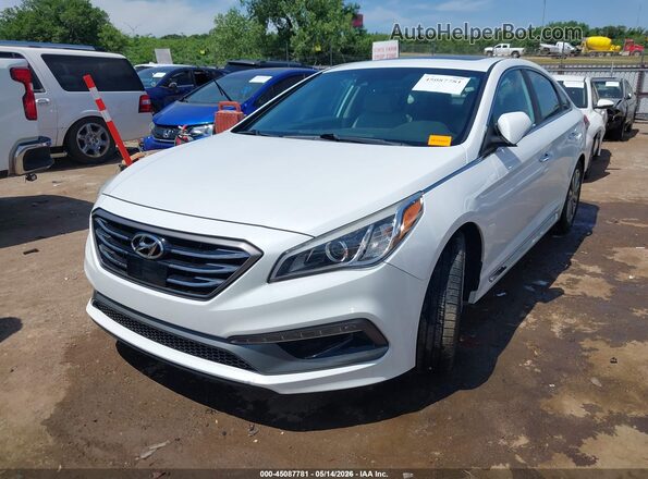 5NPE34AF3HH476538 2017 HYUNDAI SONATA Белый Передняя левая четверть
