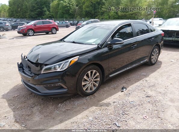 5NPE34AF3HH490228 2017 HYUNDAI SONATA Black 