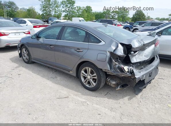 5NPE34AF3JH670282 2018 HYUNDAI SONATA Gray Tył lewy