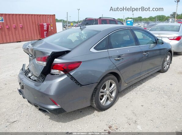 5NPE34AF3JH670282 2018 HYUNDAI SONATA Gray Tył prawy