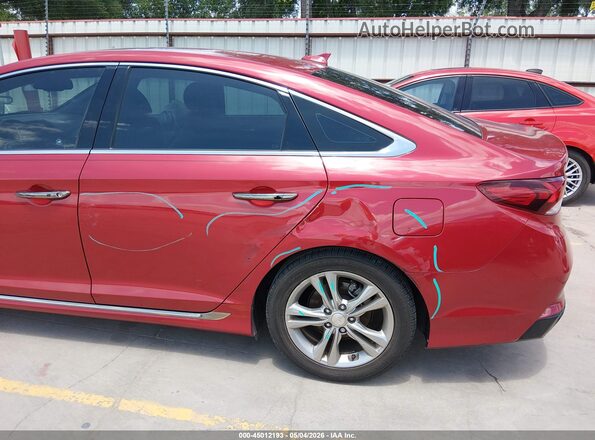5NPE34AF3JH708500 2018 HYUNDAI SONATA Burgundy 