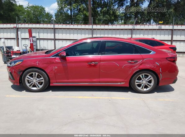 5NPE34AF3JH708500 2018 HYUNDAI SONATA Burgundy 