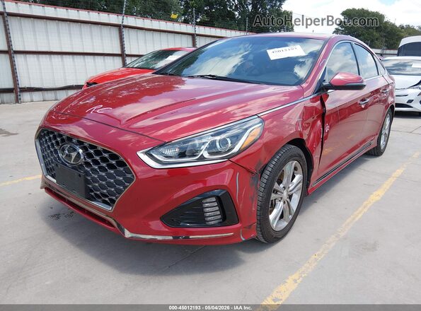 5NPE34AF3JH708500 2018 HYUNDAI SONATA Burgundy 
