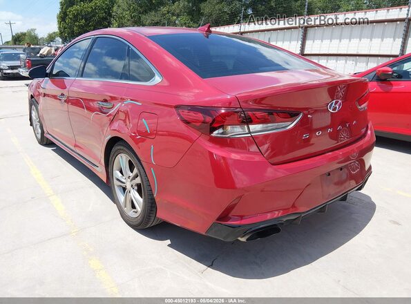 5NPE34AF3JH708500 2018 HYUNDAI SONATA Burgundy 