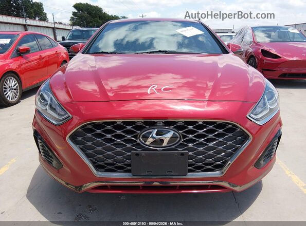 5NPE34AF3JH708500 2018 HYUNDAI SONATA Burgundy 