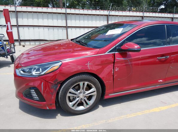 5NPE34AF3JH708500 2018 HYUNDAI SONATA Burgundy 