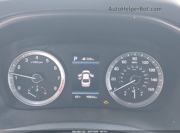 5NPE34AF3KH732023 2019 HYUNDAI SONATA White Vista de los asientos traseros
