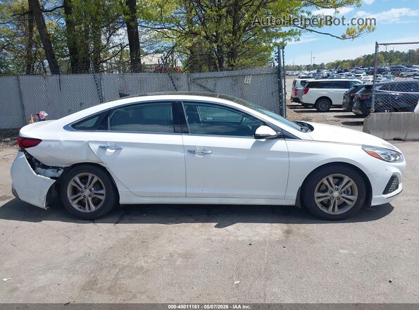 5NPE34AF3KH732023 2019 HYUNDAI SONATA White Vista interior trasera