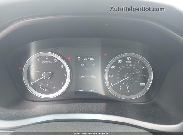 5NPE34AF3KH751543 2019 HYUNDAI SONATA Blue Vista de los asientos traseros