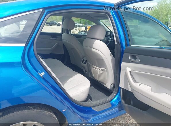 5NPE34AF3KH751543 2019 HYUNDAI SONATA Blue Vista de la etiqueta del VIN