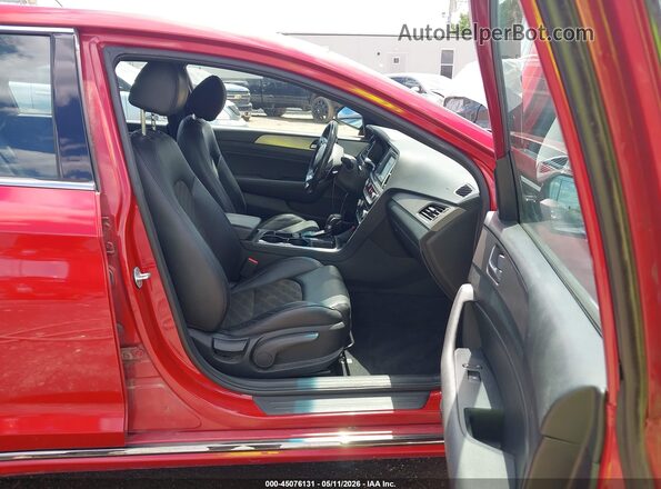 5NPE34AF3KH755754 2019 HYUNDAI SONATA Red Front interior view