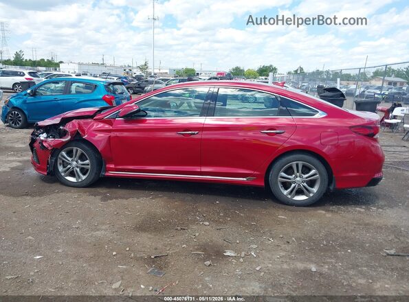 5NPE34AF3KH755754 2019 HYUNDAI SONATA Red 360 interior view