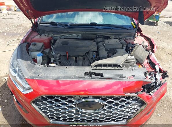 5NPE34AF3KH755754 2019 HYUNDAI SONATA Red Rear view