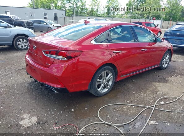 5NPE34AF3KH755754 2019 HYUNDAI SONATA Red Rear right