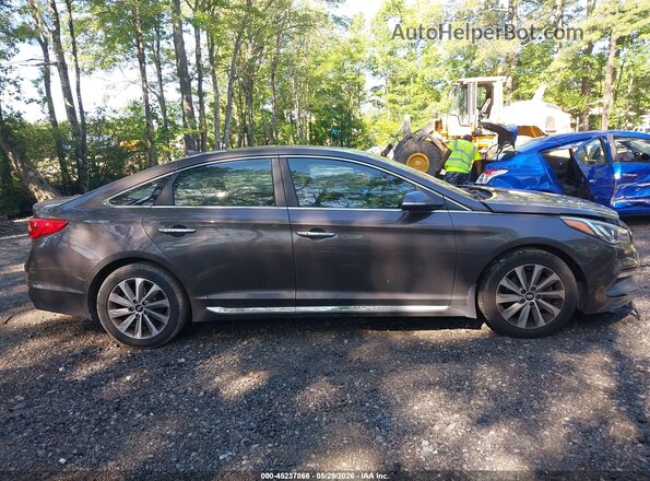 5NPE34AF4GH278372 2016 HYUNDAI SONATA Brown Սալոնի հետևի տեսք