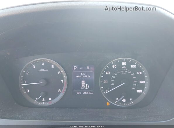 5NPE34AF4GH363986 2016 HYUNDAI SONATA Blue Widok tylnych siedzeń
