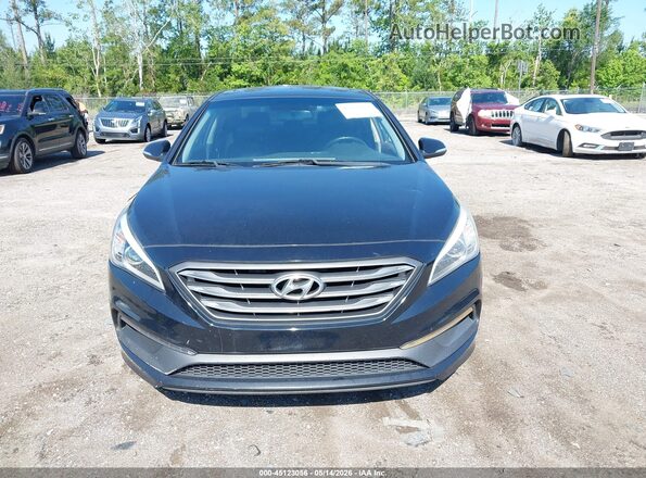 5NPE34AF4GH363986 2016 HYUNDAI SONATA Blue Widok zestawu wskaźników