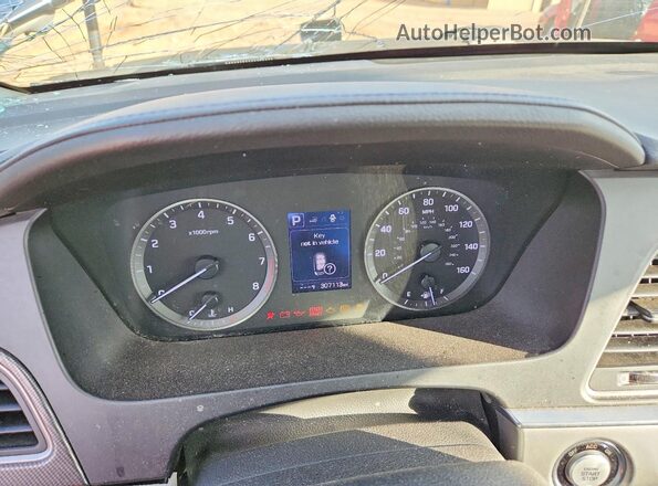 5NPE34AF4HH482770 2017 HYUNDAI SONATA Silver ხელსაწყოთა პანელის ხედი