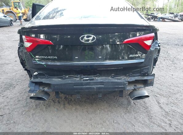 5NPE34AF4HH486690 2017 HYUNDAI SONATA Black Widok z przodu