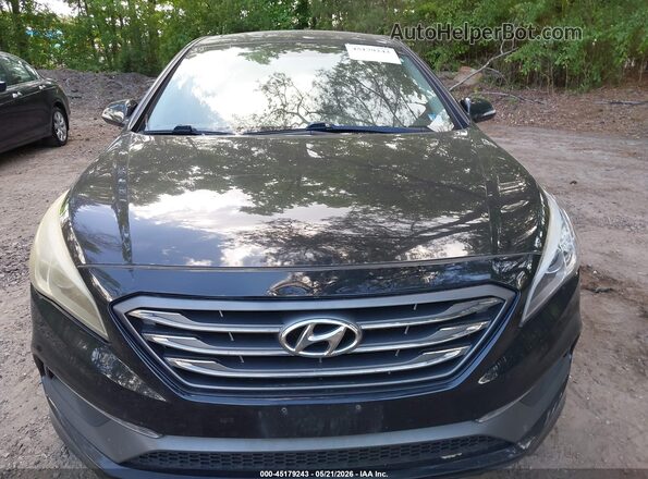 5NPE34AF4HH486690 2017 HYUNDAI SONATA Black Widok zestawu wskaźników