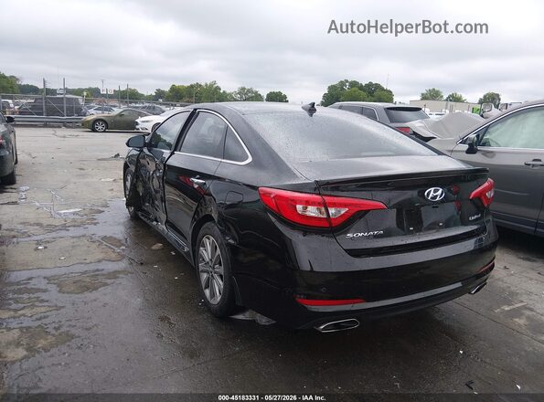 5NPE34AF4HH489427 2017 HYUNDAI SONATA Black Trasero izquierdo