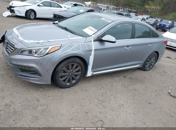 5NPE34AF4HH502175 2017 HYUNDAI SONATA Silver Przód lewy