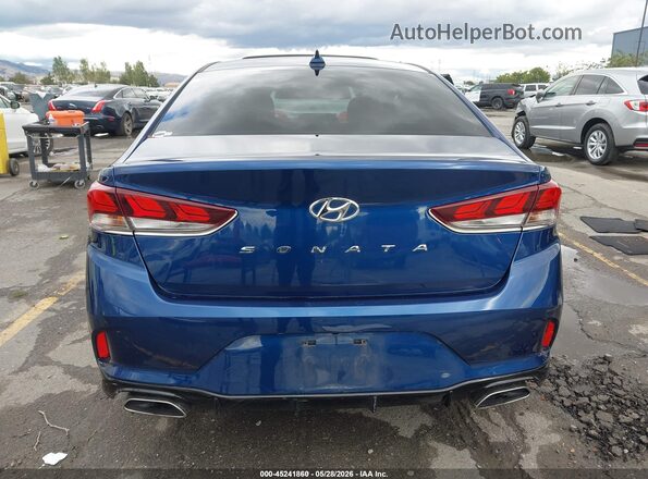 5NPE34AF4JH632110 2018 HYUNDAI SONATA Blue 