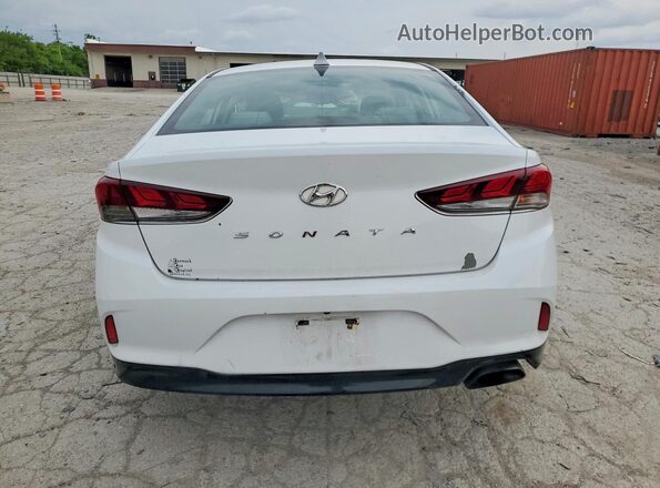 5NPE34AF4JH644824 2018 HYUNDAI SONATA White Widok z tyłu