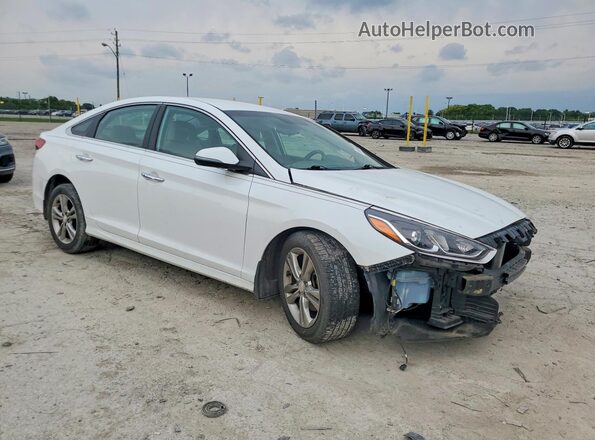 5NPE34AF4JH644824 2018 HYUNDAI SONATA White Przód prawy