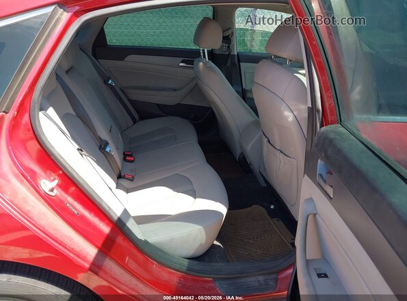 5NPE34AF4JH648565 2018 HYUNDAI SONATA Красный Вид наклейки с VIN-кодом