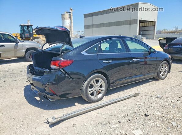 5NPE34AF4JH685325 2018 HYUNDAI SONATA Black Rear right