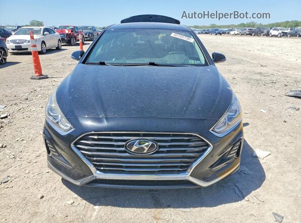 5NPE34AF4JH685325 2018 HYUNDAI SONATA Black Front view
